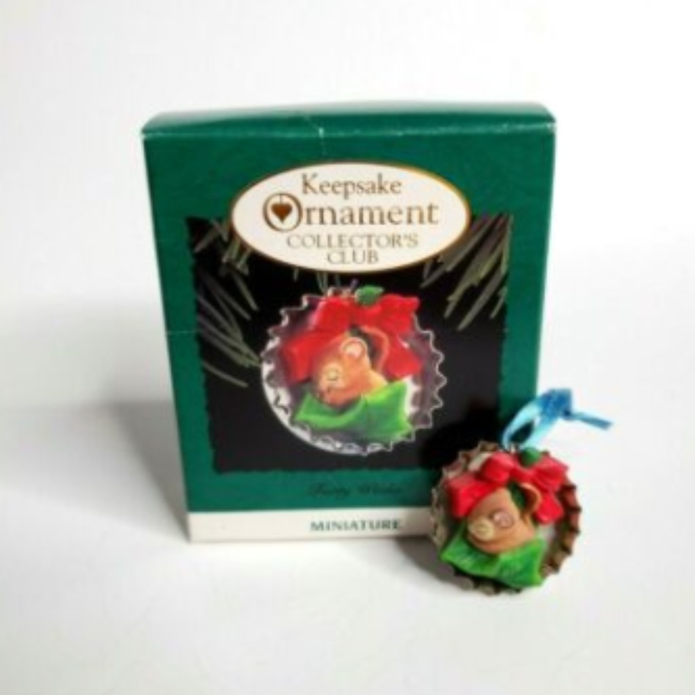 1993 Hallmark Miniature Ornament Forty Winks